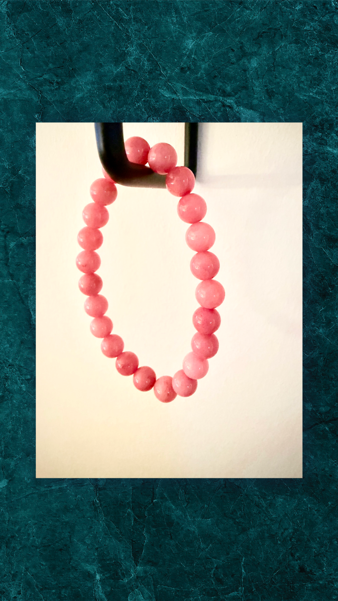 Rosa Elastik Armbånd - Håndlavet Smykke