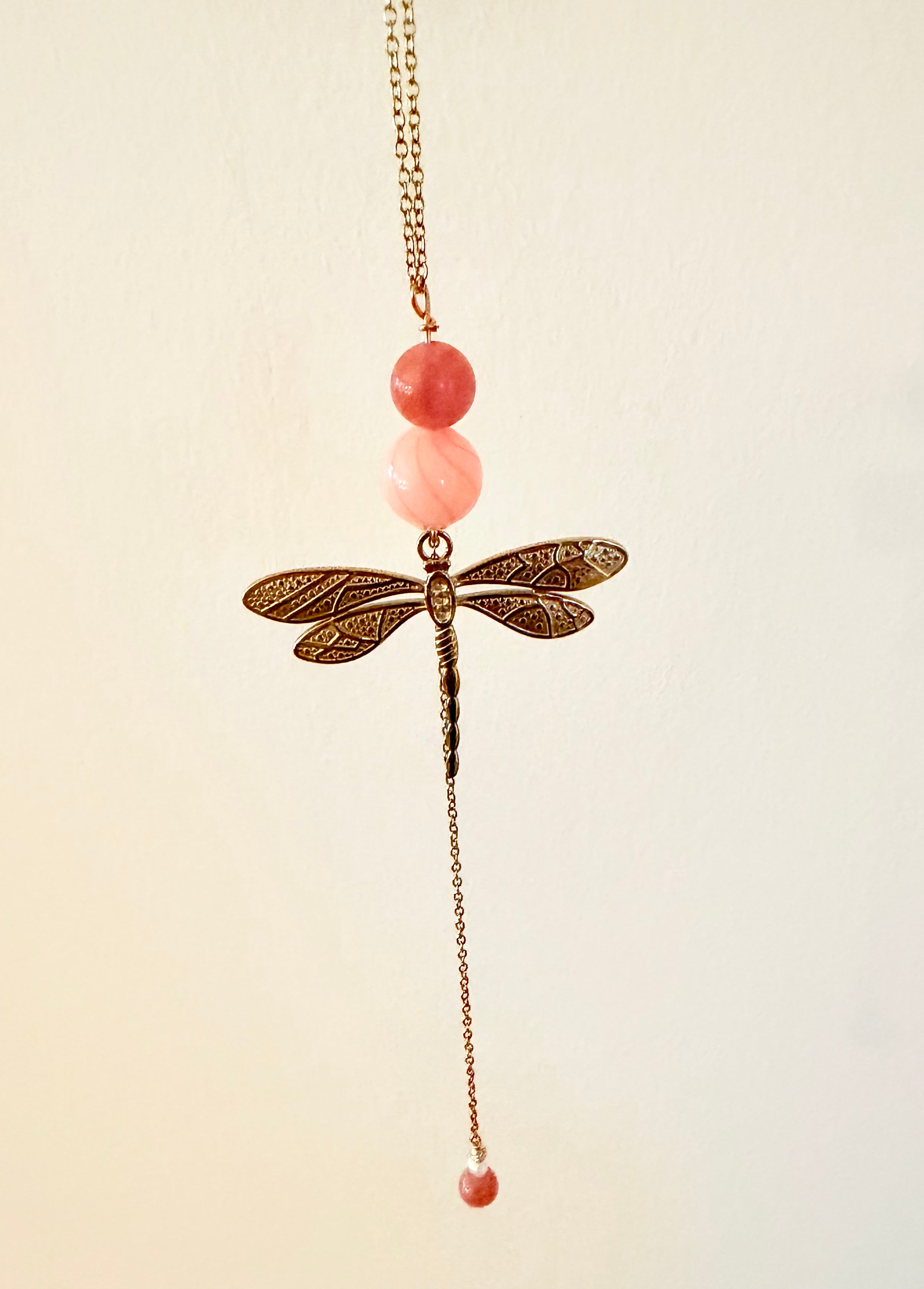 Håndlavet Y Halskæde med guldsmed Rosa