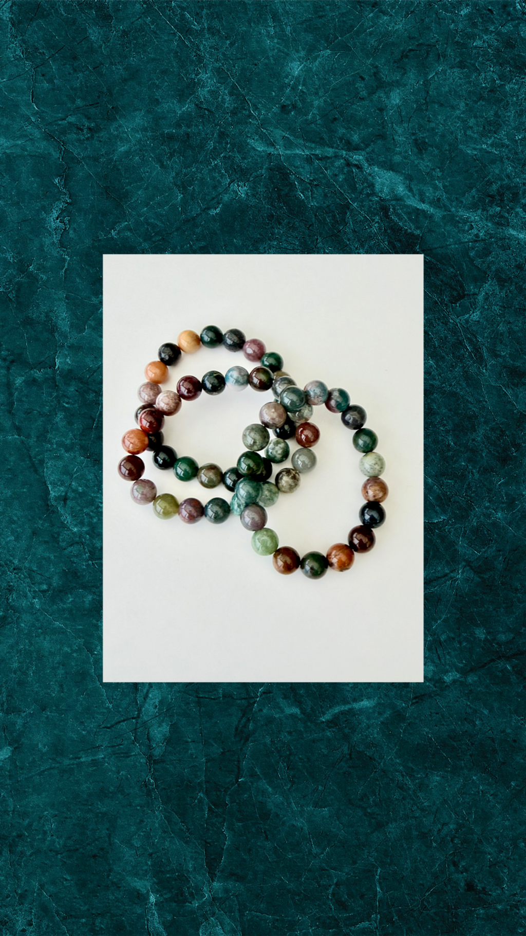 Agat Armbånd - Håndlavet med Natursten