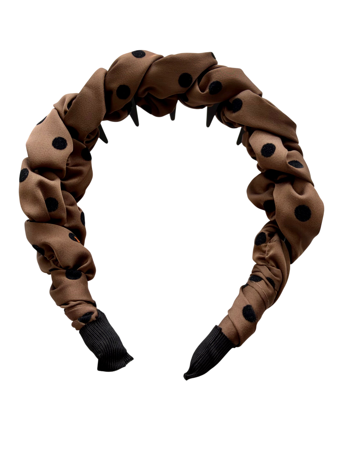 Hårbånd Brun polka Dot
