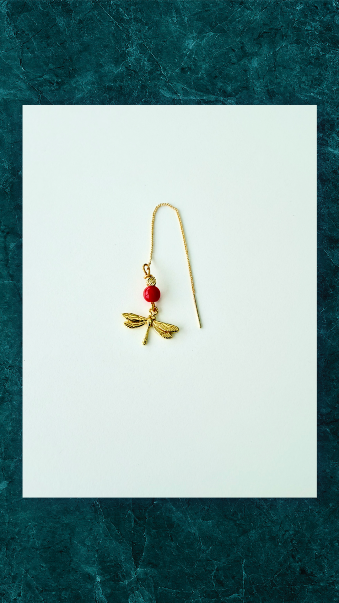 Forgyldt Ørering med Guldsmed - Stille Luksus