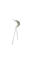 Sølvbelagt Moon Ørering