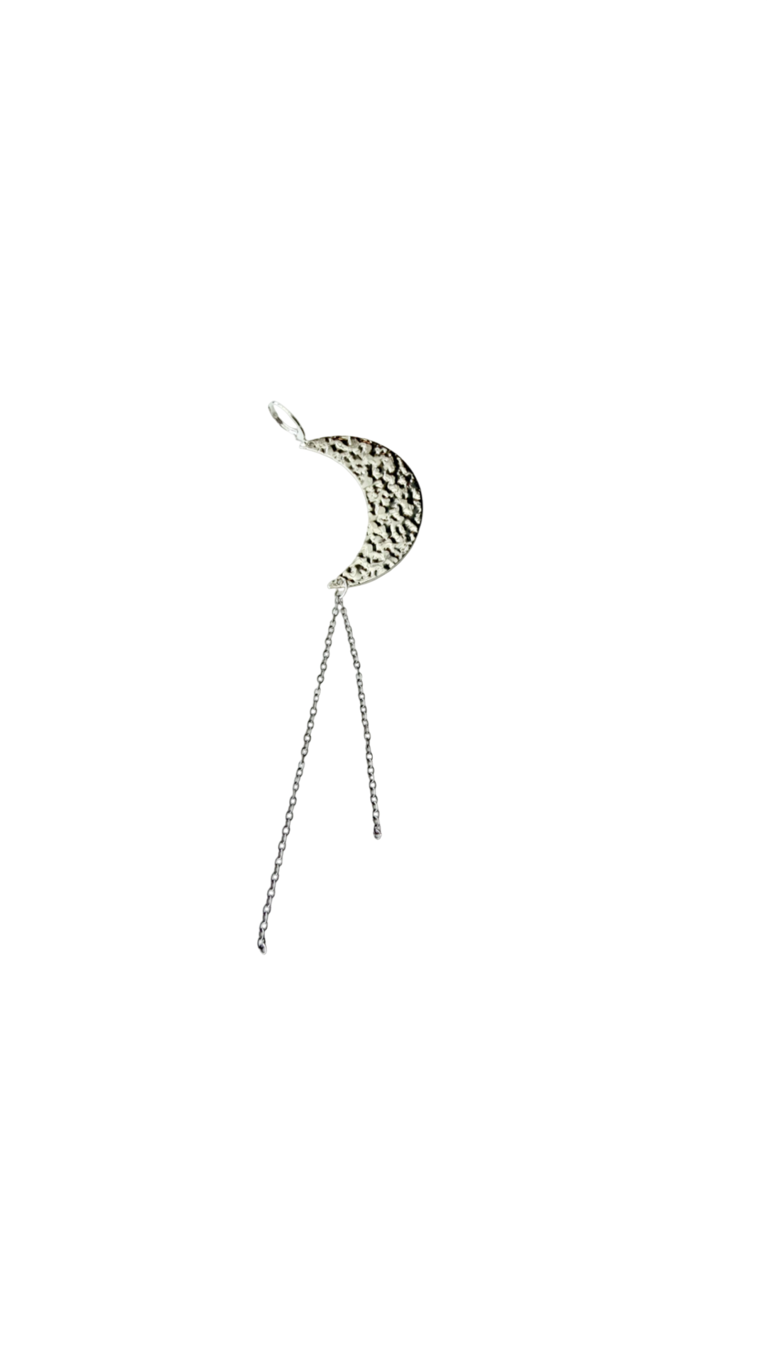 Sølvbelagt Moon Ørering