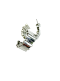 Platinum Belagte Øreringe