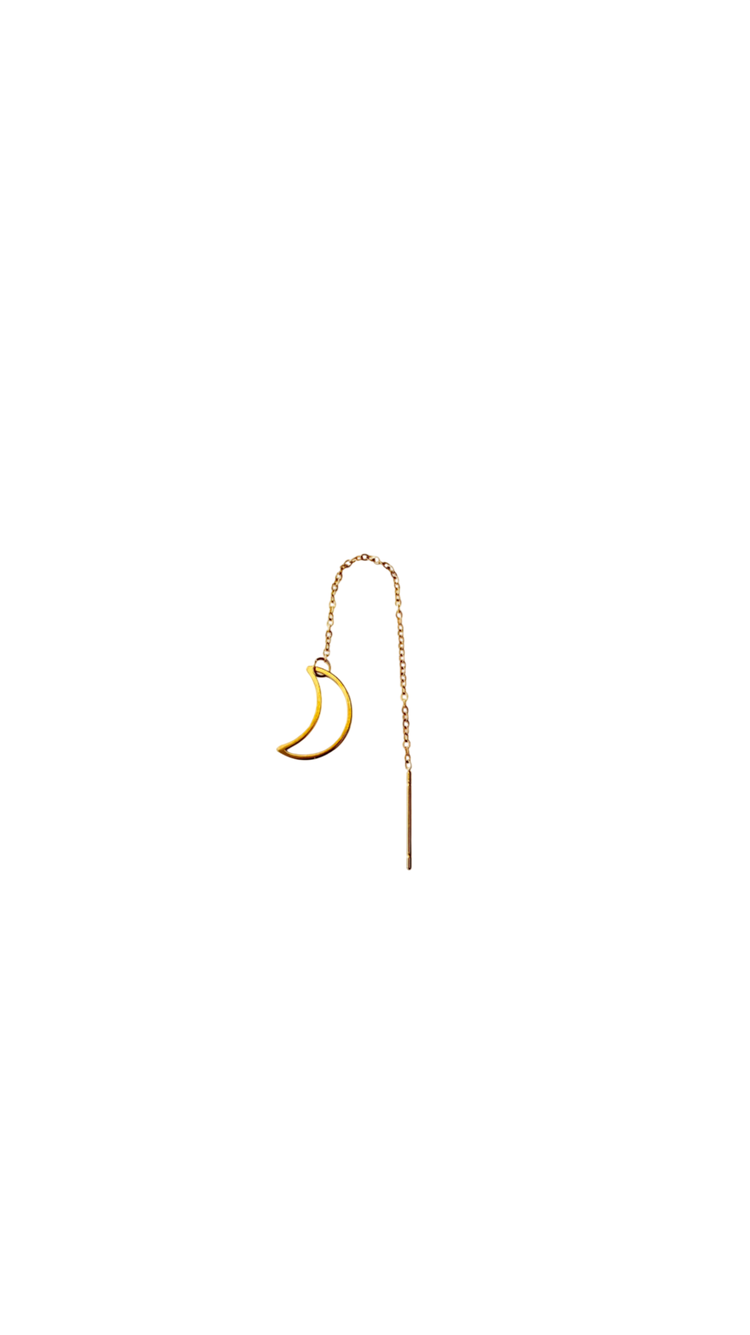 Moon Ørering Enkelt - Forgyldt #51