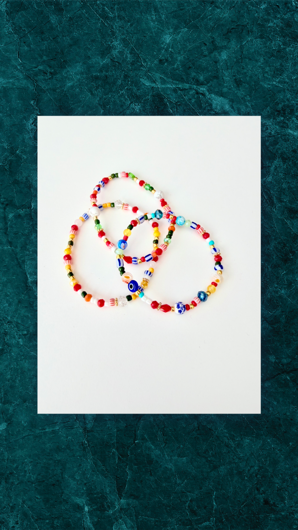 Armbånd Sæt 3 stk. Multi Colour - Elastik