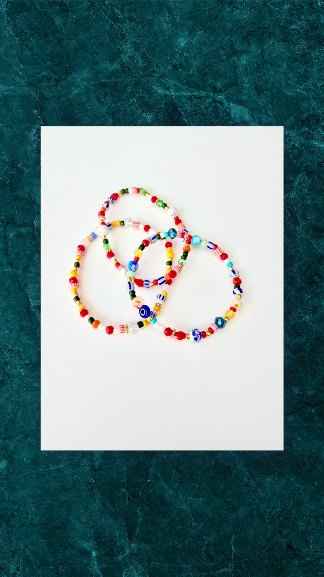 Armbånd Sæt 3 stk. Multi Colour - Elastik