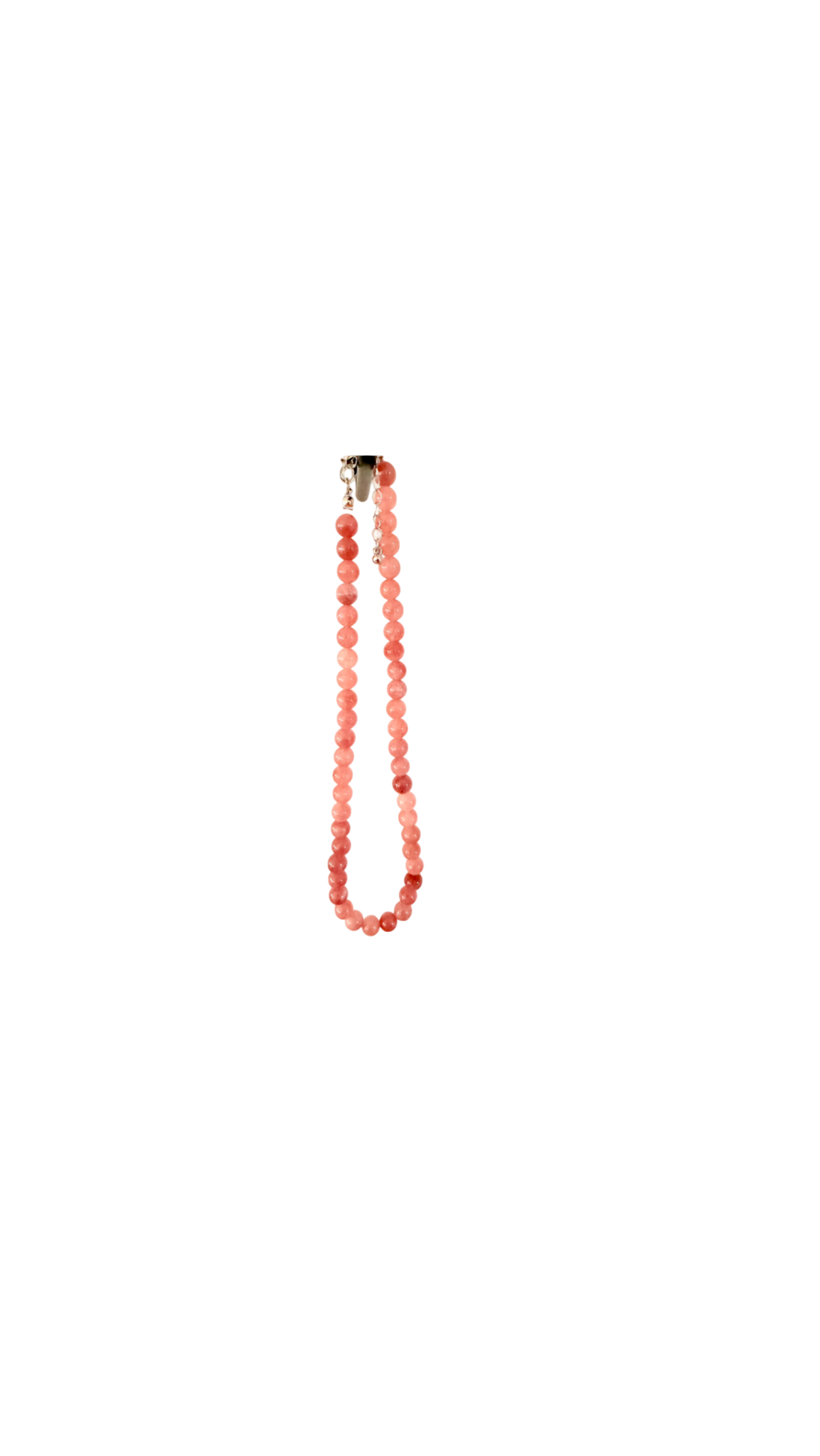 Halskæde med rosa perler