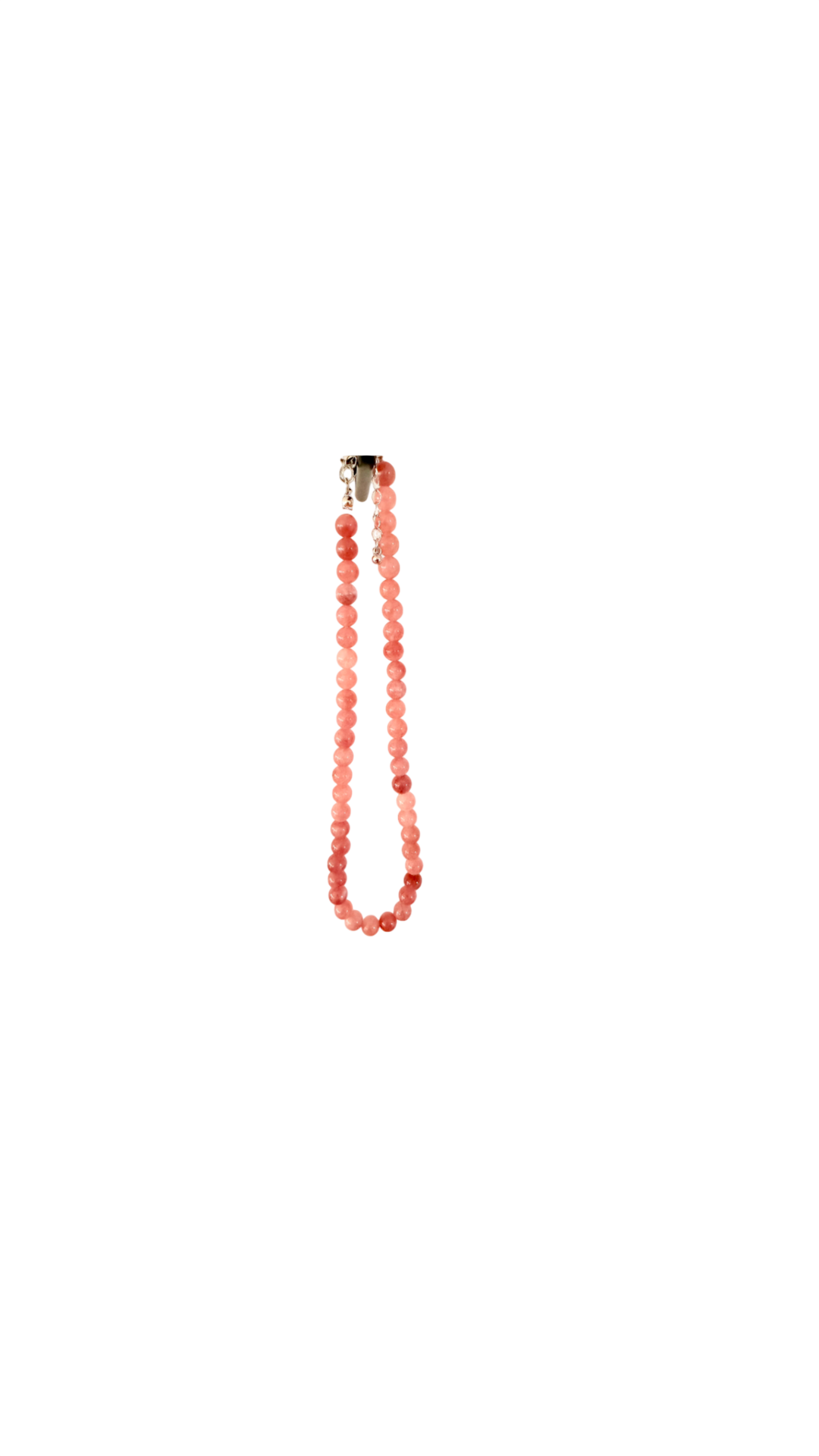 Halskæde med rosa perler