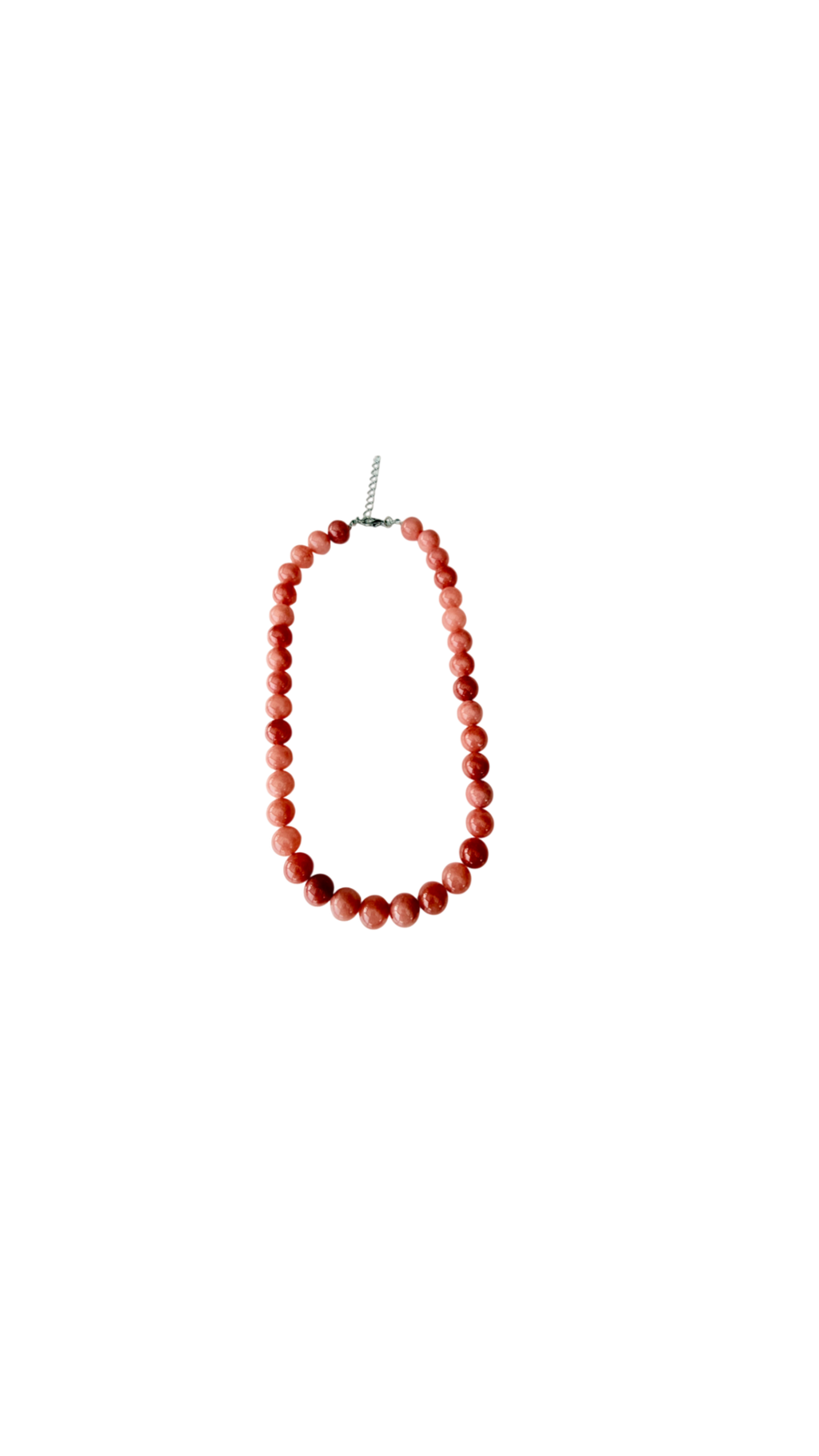 Halskæde med rosa perler