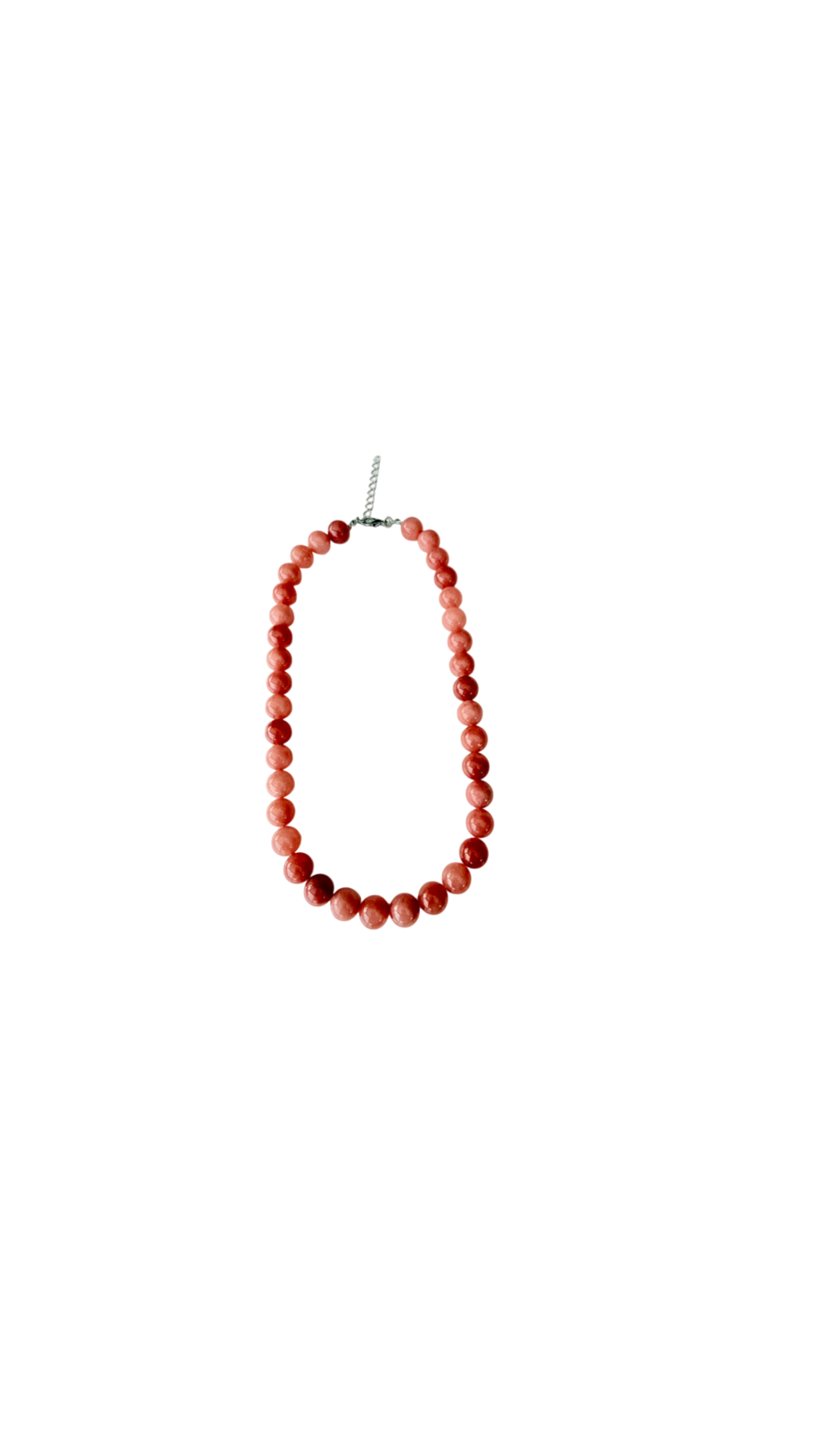 Halskæde med rosa perler
