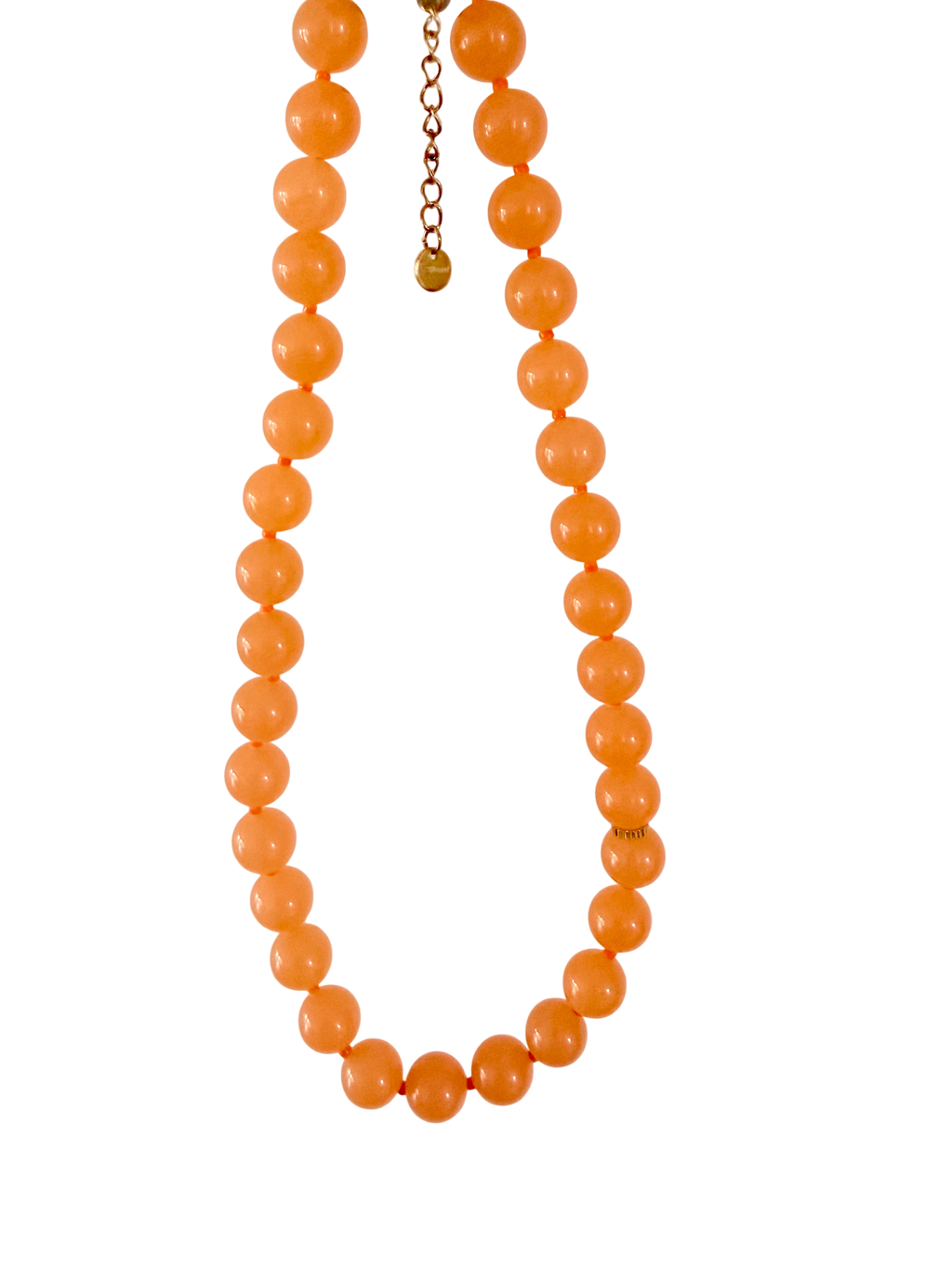 Halskæde med orange perler