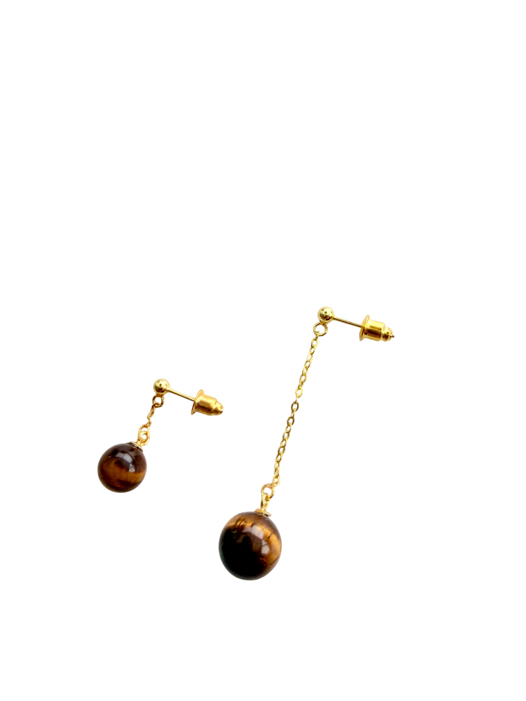Ørering enkelt med tigereye #29 Mix & Match