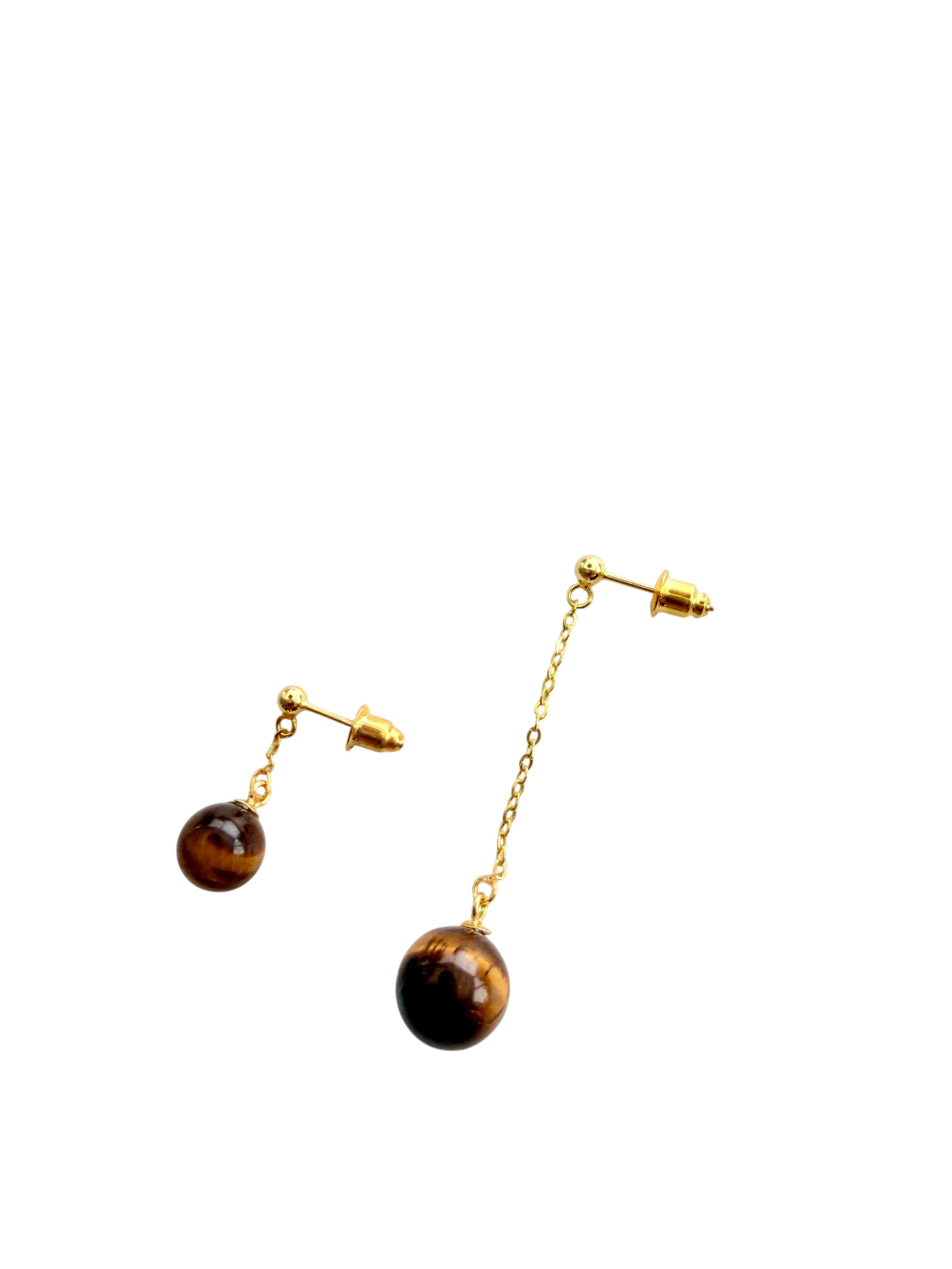 Ørering enkelt med tigereye #29 Mix & Match