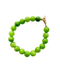 Håndlavet Armbånd med olivengrønne perler #116