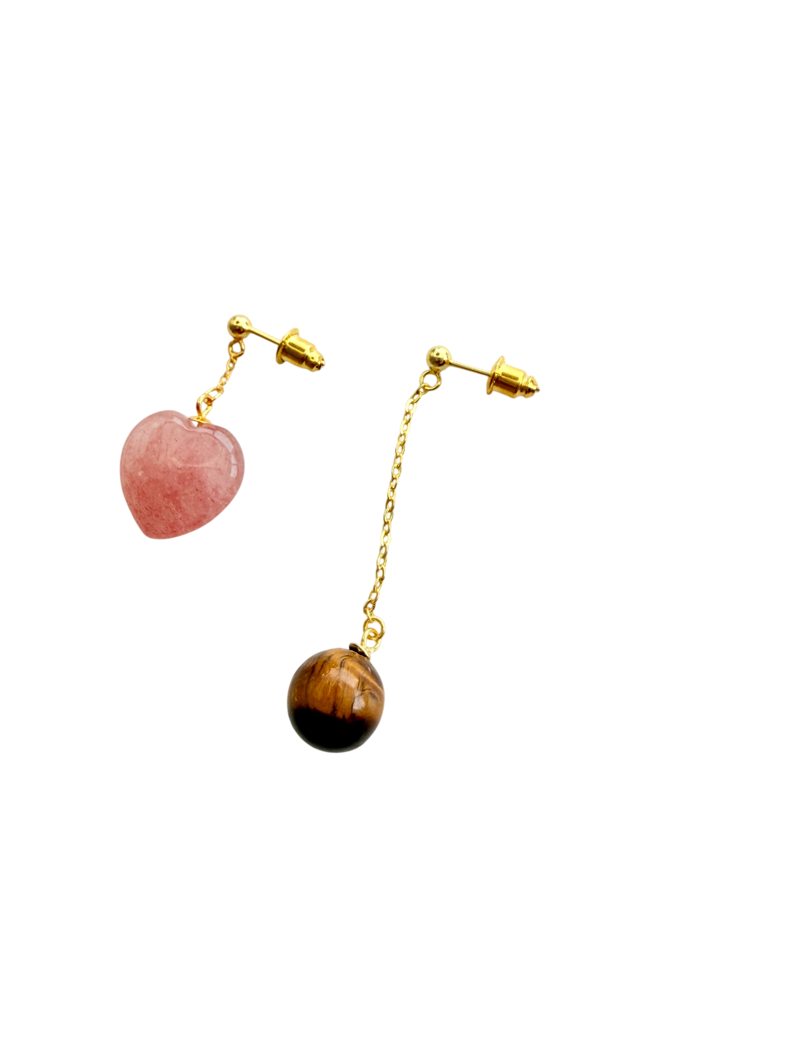 Ørering enkelt med tigereye #29 Mix & Match