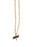 Halskæde med margarita perler og guldsmed