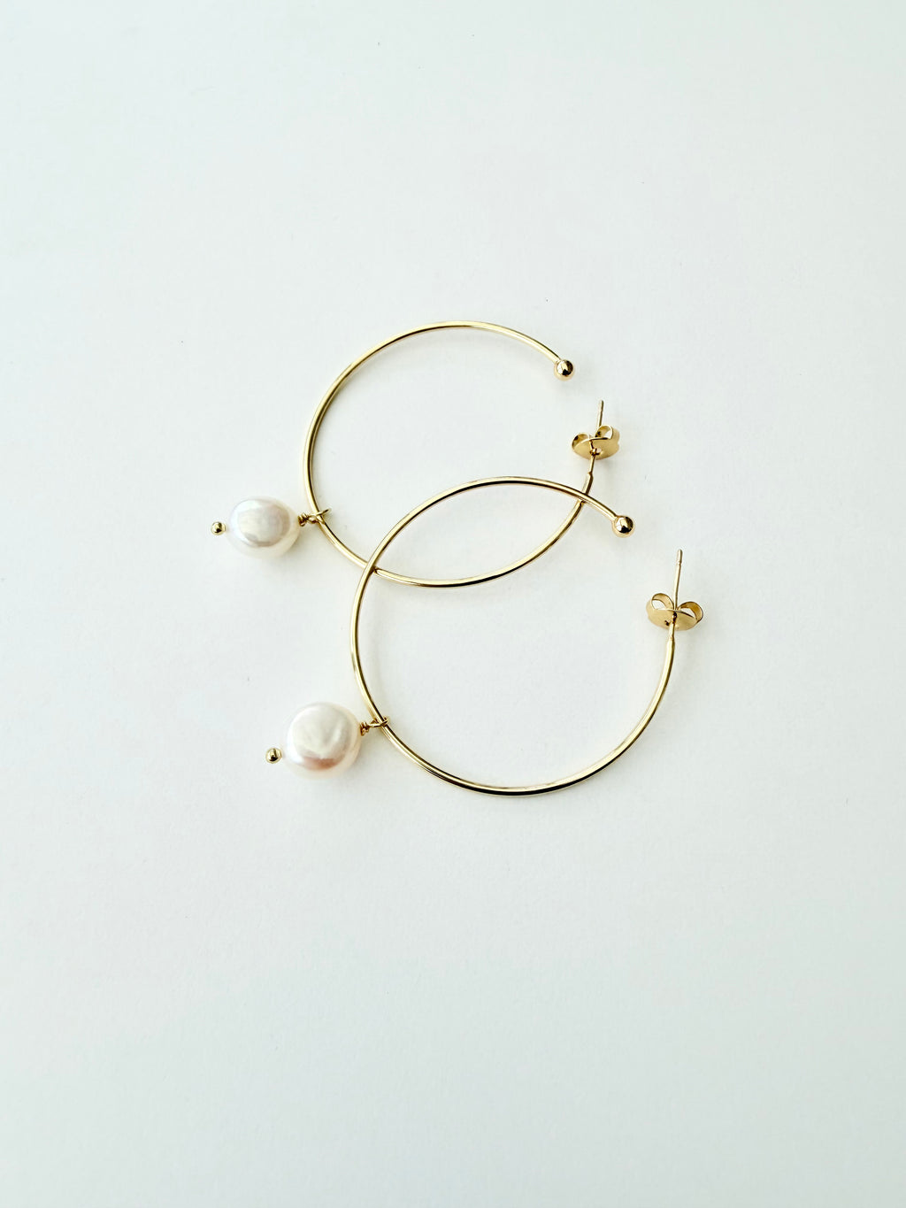 Øreringe med ferskvandsperler