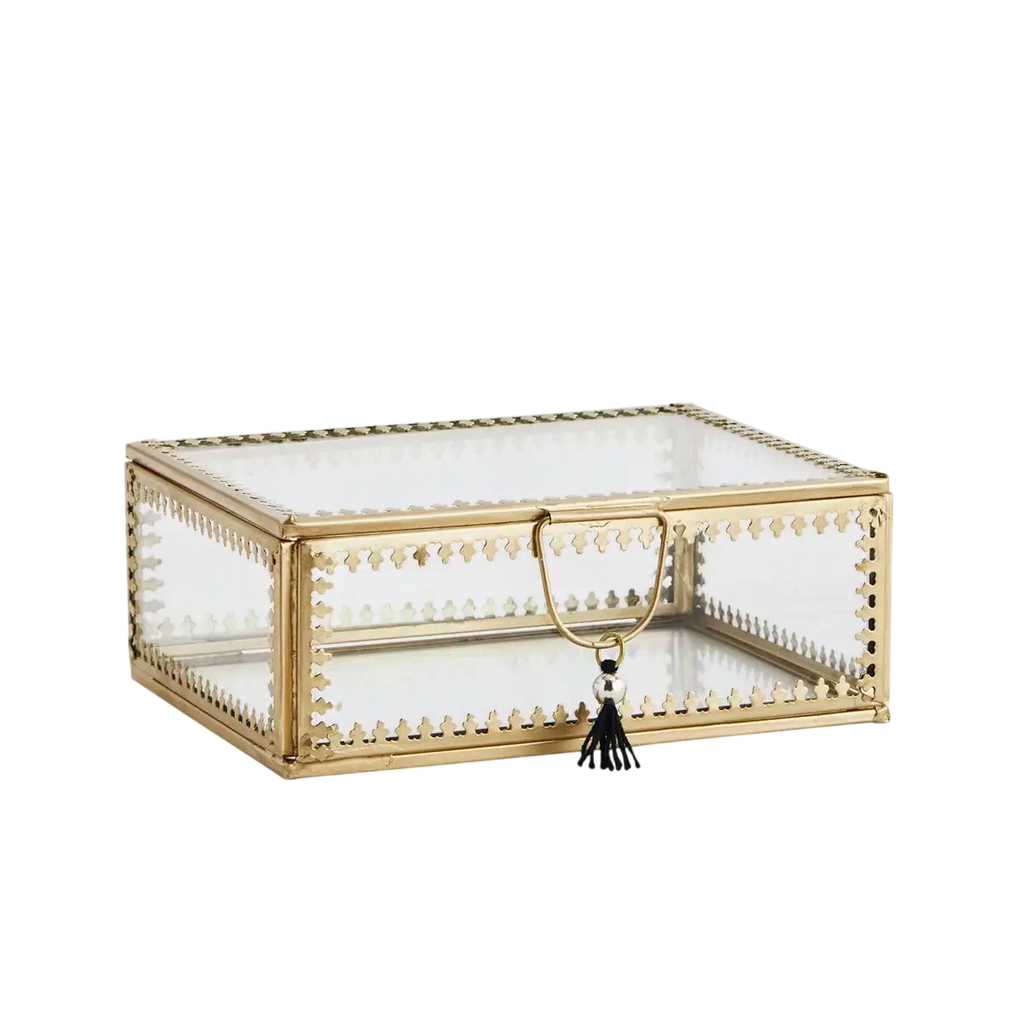 Unique Glass Box With Tassel