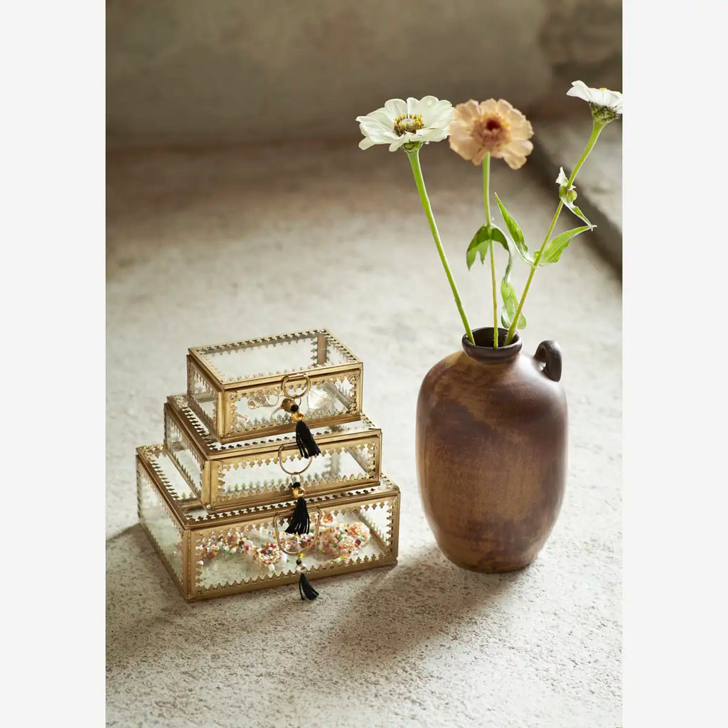 Unique Glass Box With Tassel