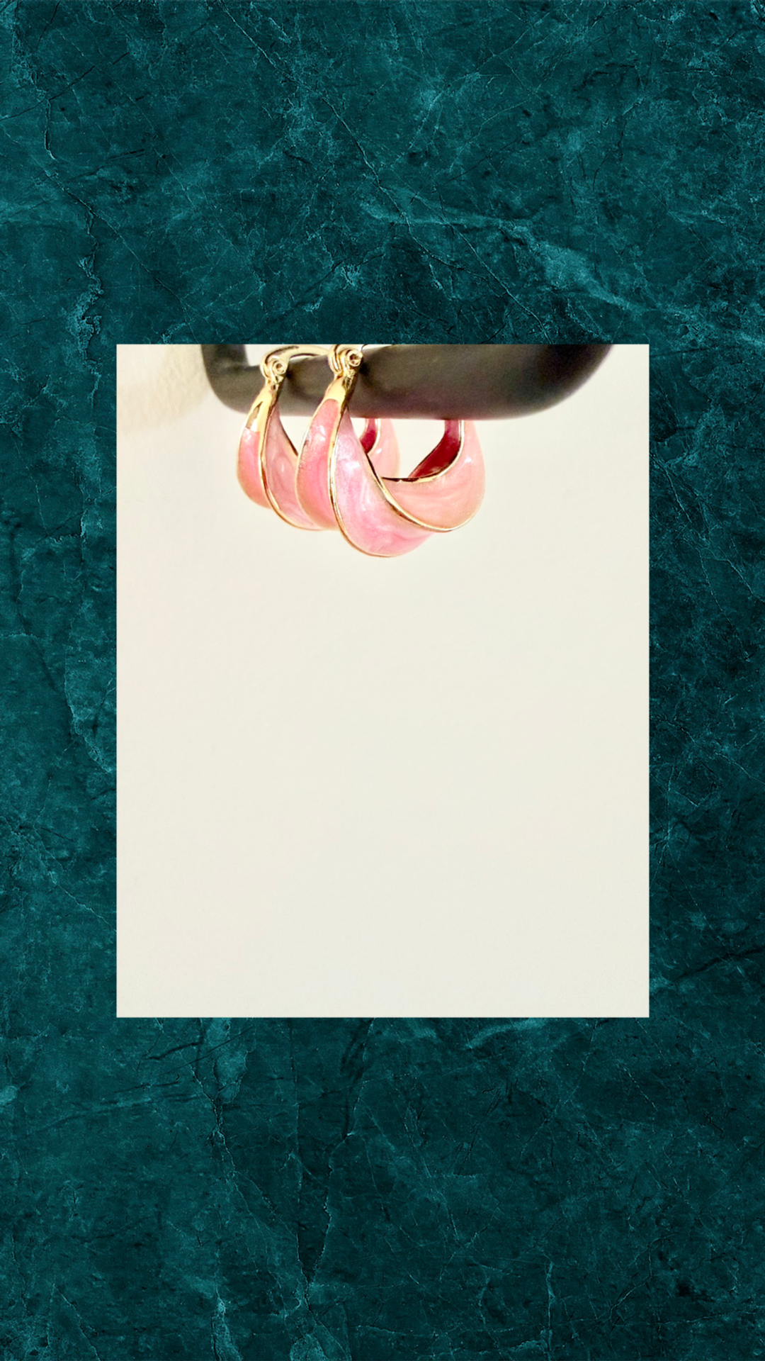 Vendbare Øreringe i Forgyldt – Pink & Lyserød