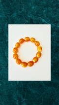 Orange Perlearmbånd – Håndlavet Statement-smykke