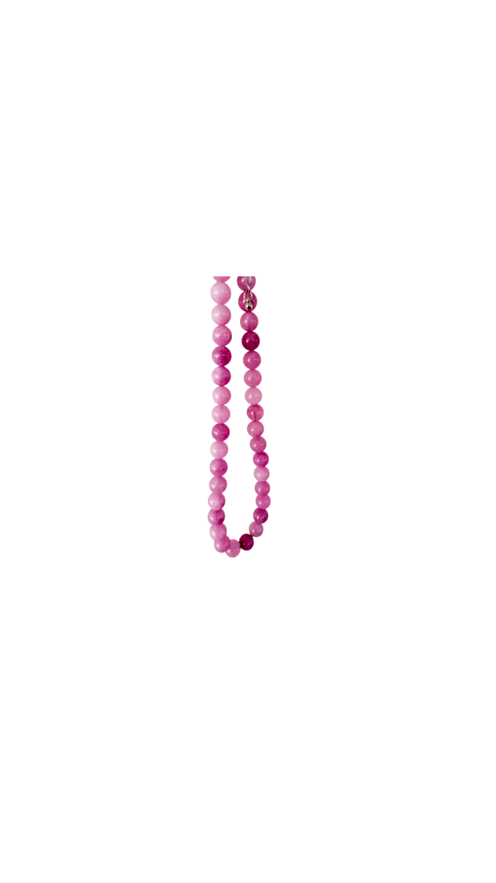 Halskæde med lavendel quartz perler