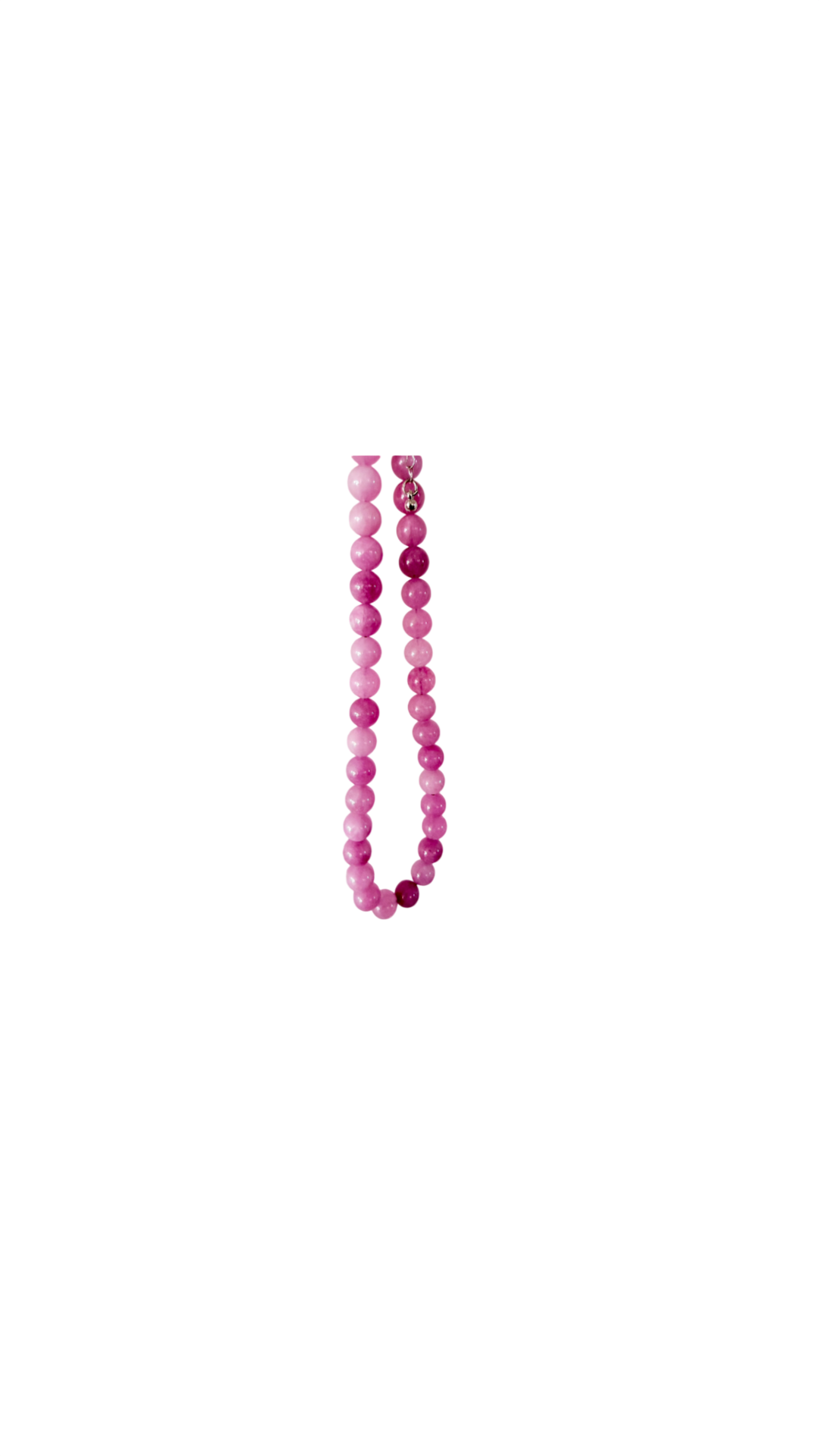 Halskæde med lavendel quartz perler