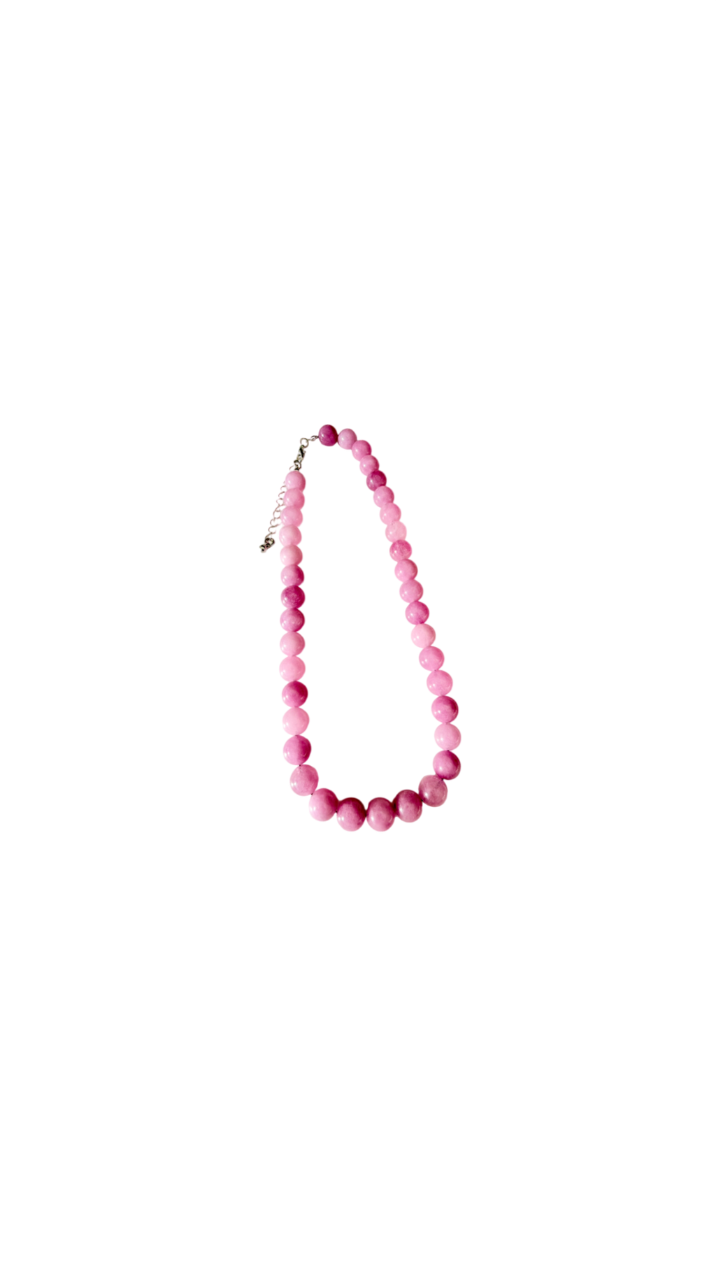 Halskæde med lavendel quartz perler