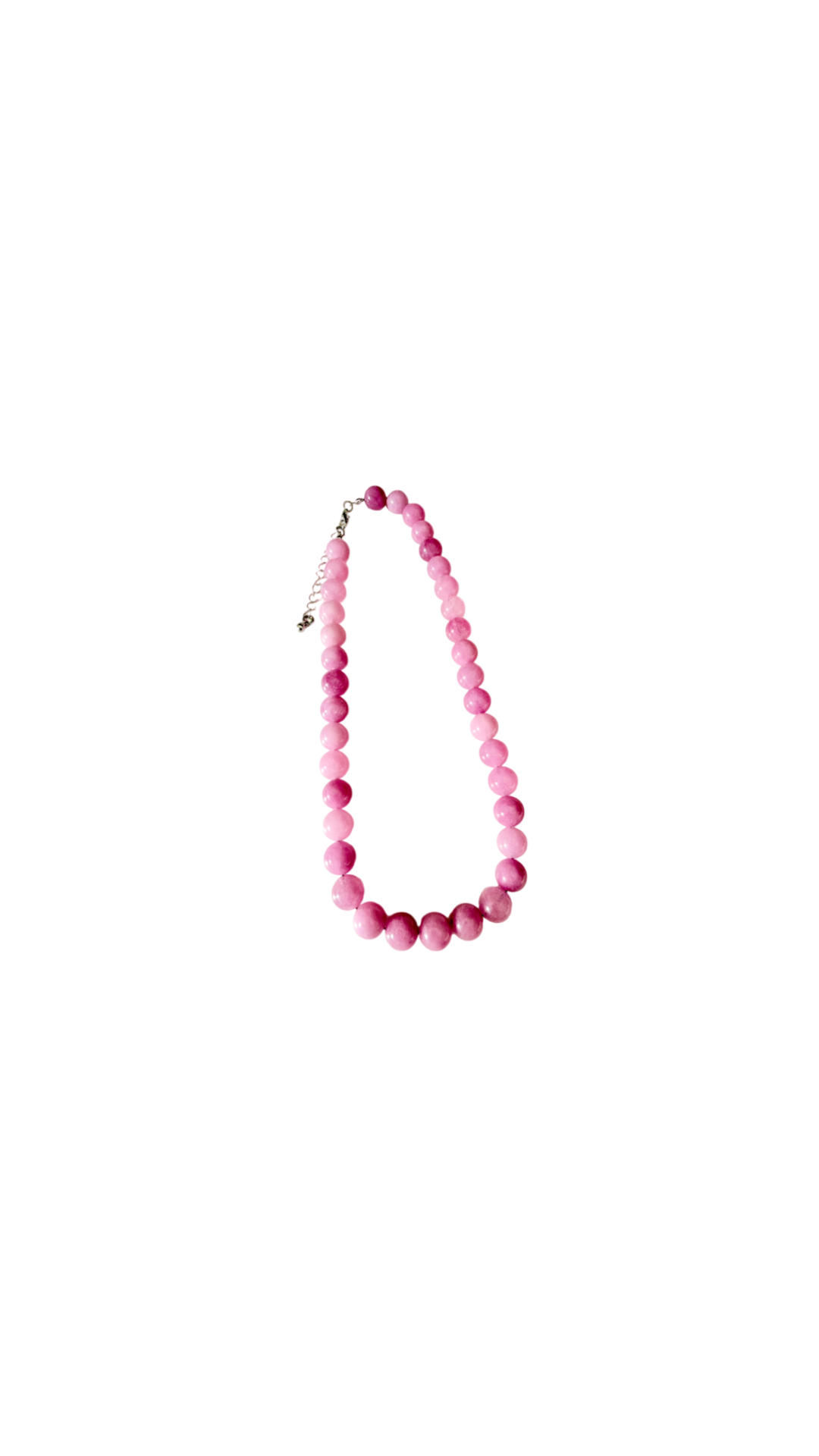Halskæde med lavendel quartz perler