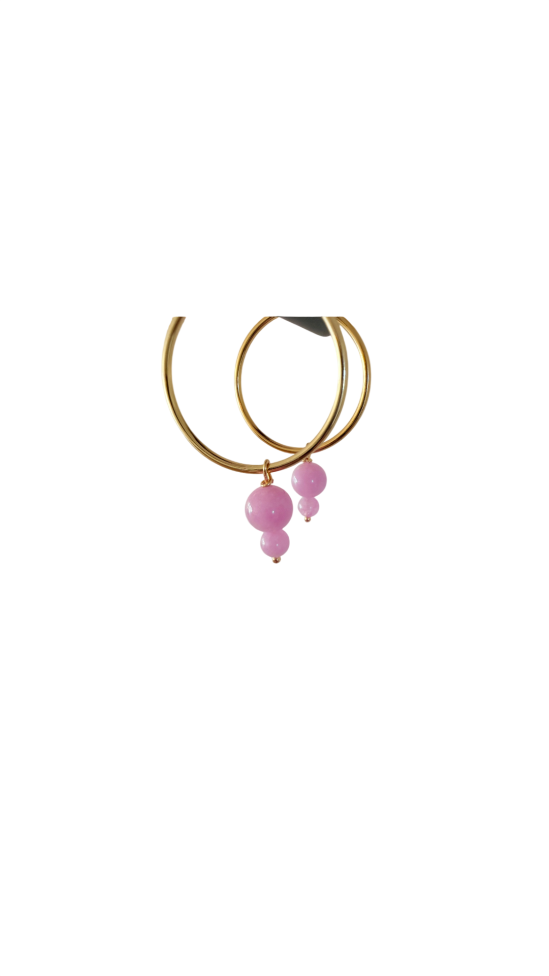 Lavendel Quartz Hoops #86