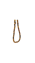 Halskæde med tigereye perler