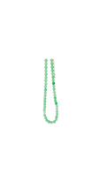 Halskæde med mintgrønne perler