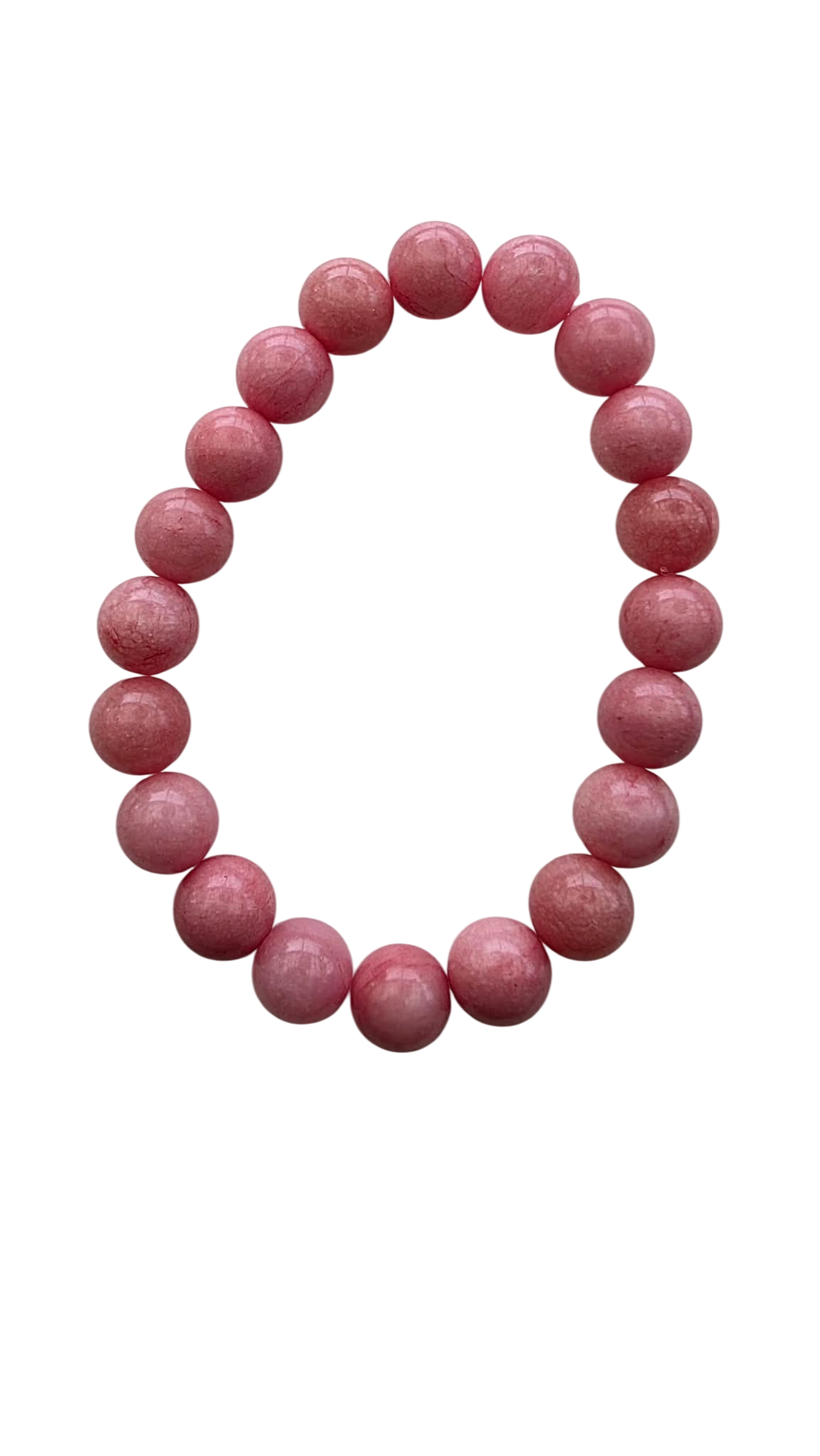 Armbånd med Rosa Perler - Elastik