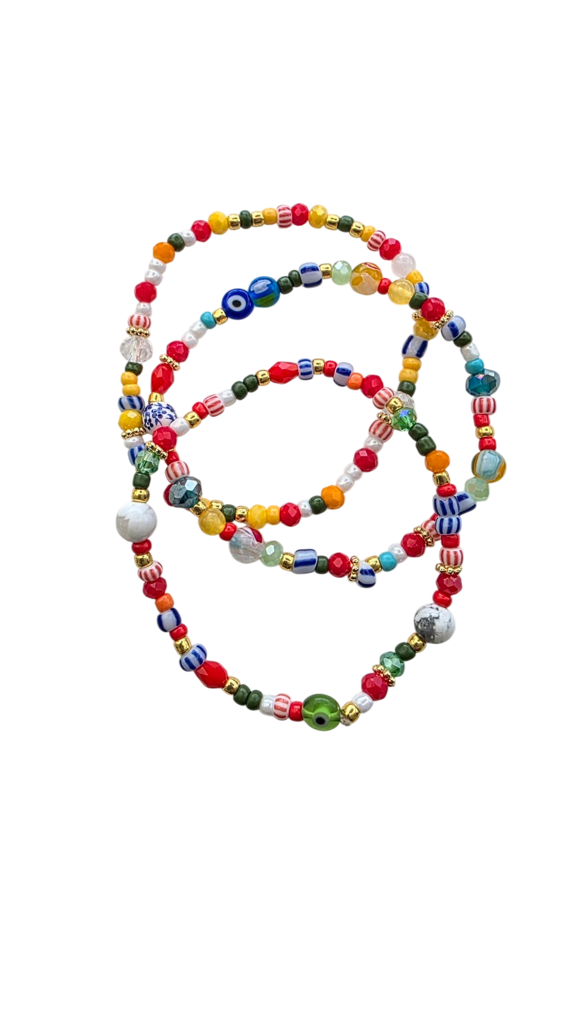 Armbånd Sæt 3 stk. Multi Colour - Elastik