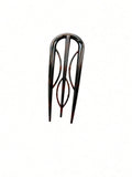 Mørkebrun Leopard Hairpin – Efterårsmode