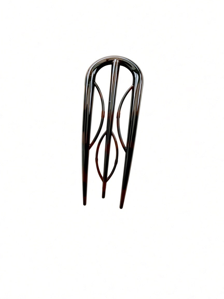 Mørkebrun Leopard Hairpin – Efterårsmode