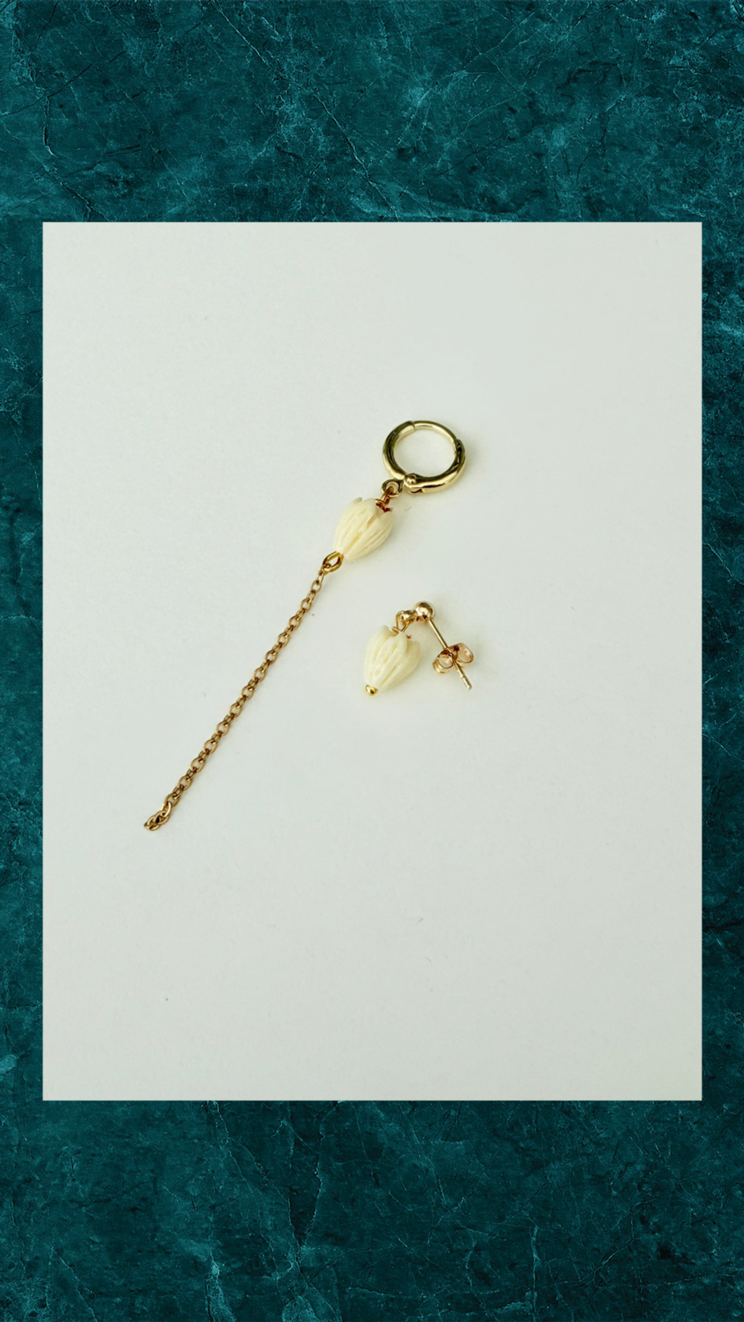 Forgyldte Øreringe Tulips - Forårsfølelsen