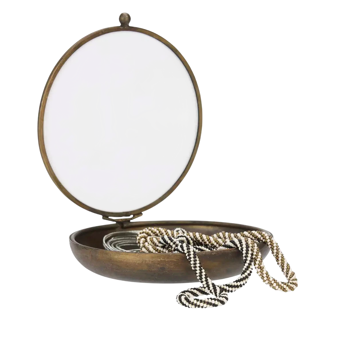 Round Glass Box 14x3 cm.