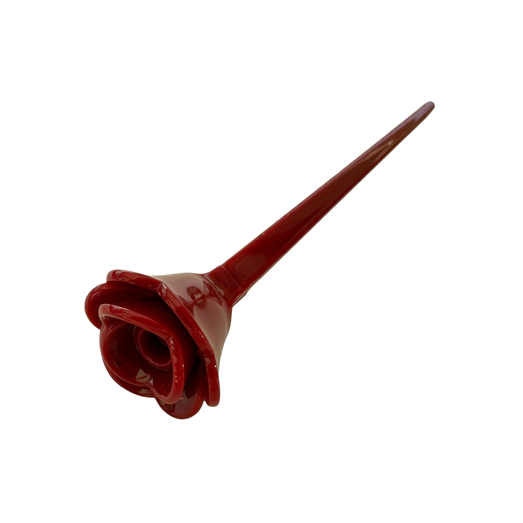 Hairpin Bordeaux Rose på helt hvid baggrund