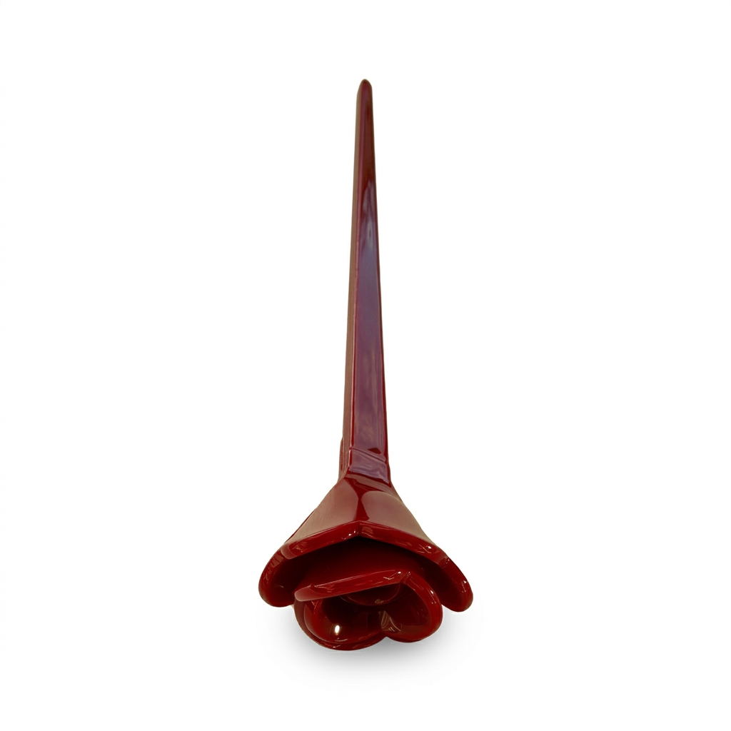 Hairpin Bordeaux Rose fra anden vinkel på hvid baggrund